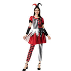 Halloween Costume: Red & Black Jester Set