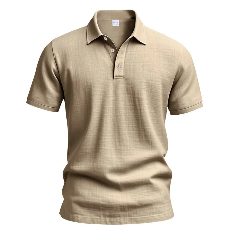 Mens Solid Color Polo Shirt Trendy Style