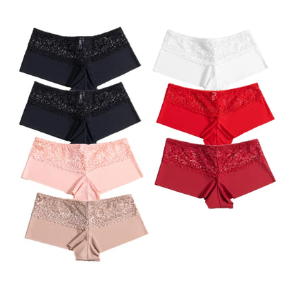 Womens Lace Boxer Panties Set 7PCS