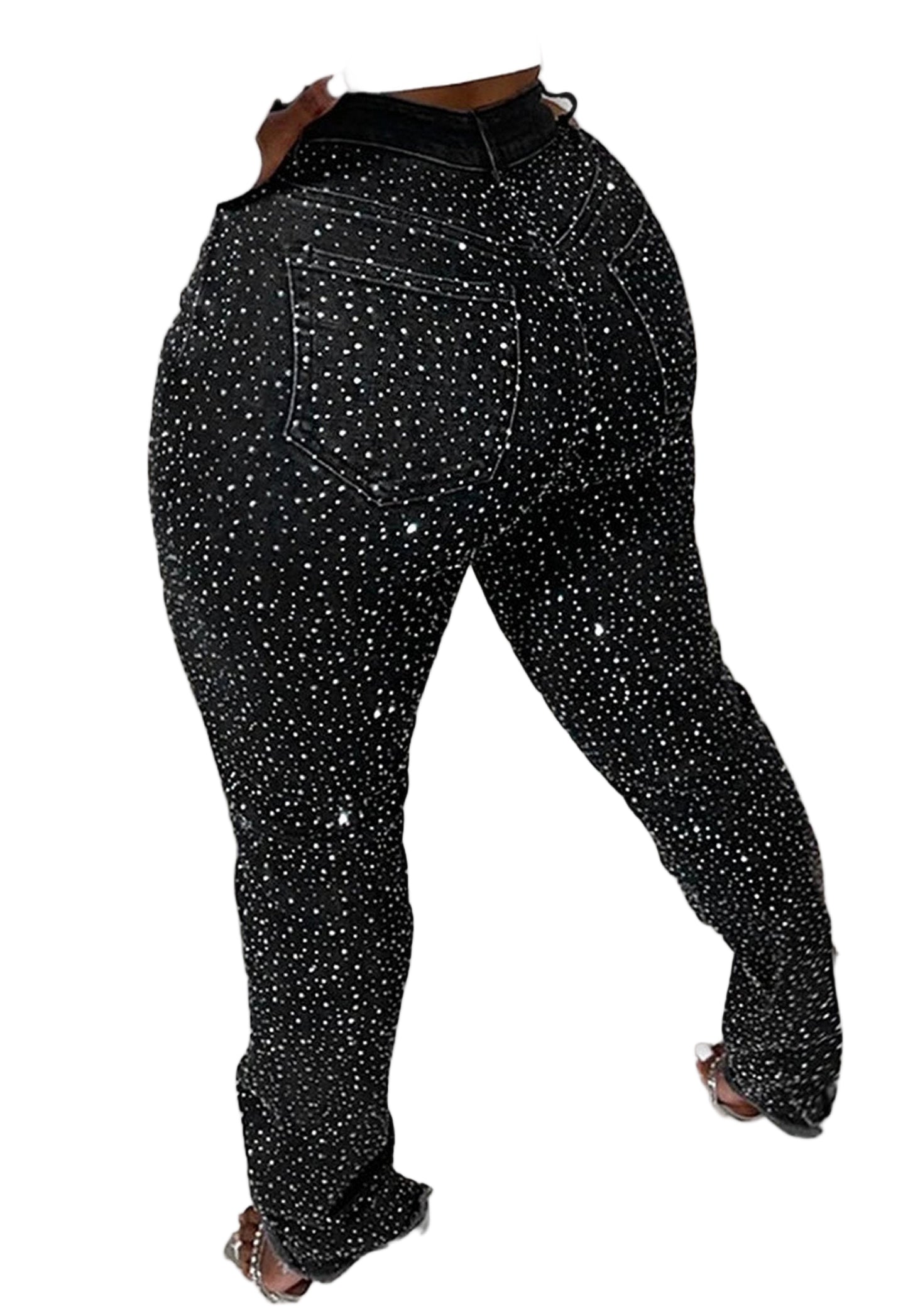 Womens Diamond Skinny Jeans For Chic Style