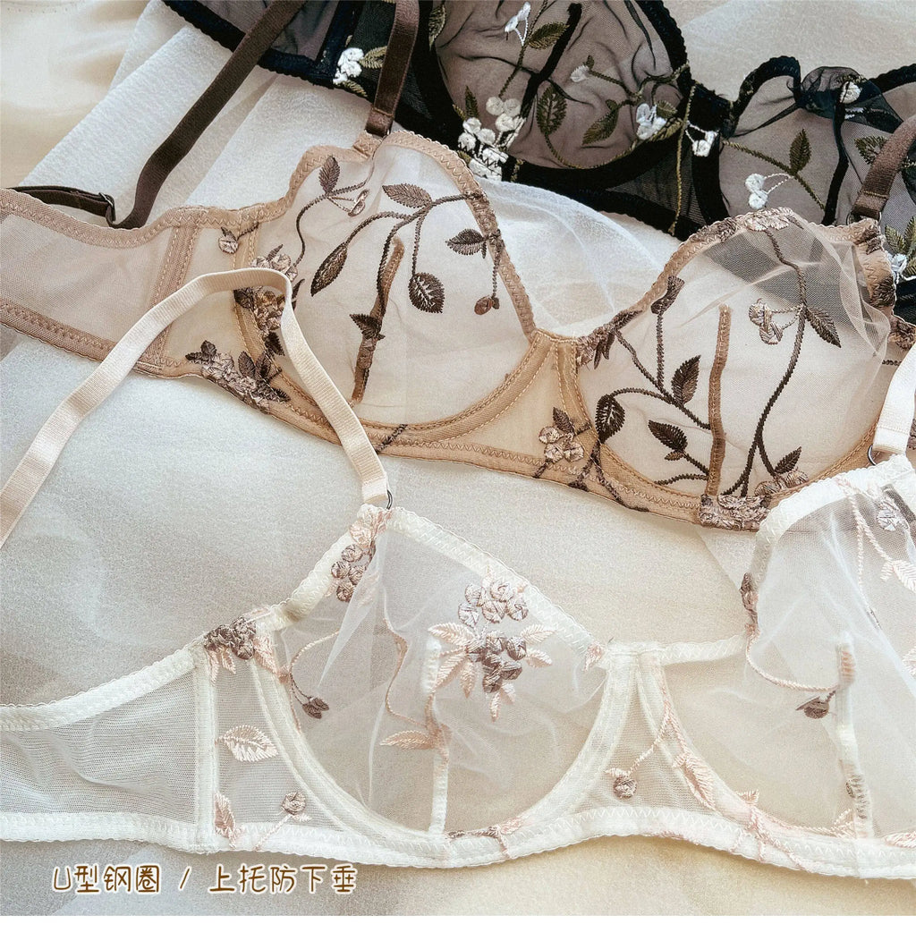 Underwire Bra with Lace - Elegant Style