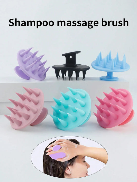 Silicone Scalp Massage Brush Set