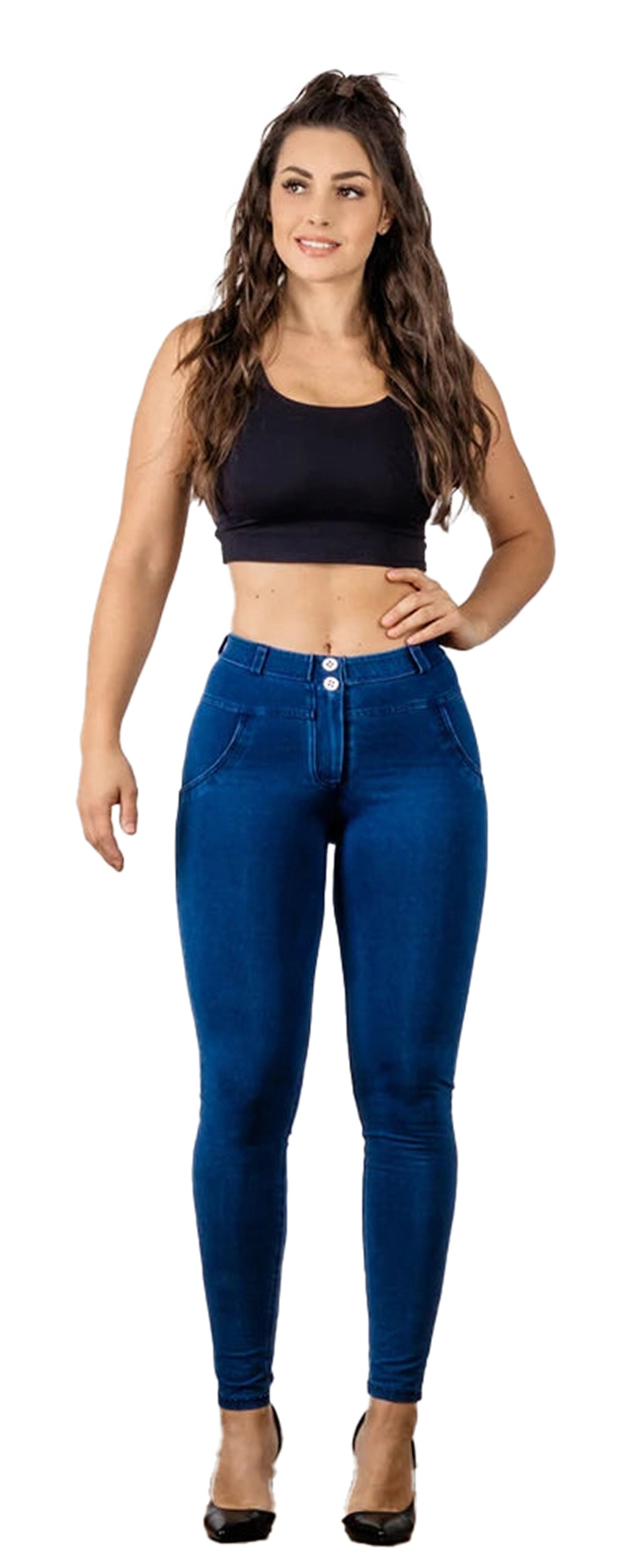 Mid Rise Skinny Jeans For Women