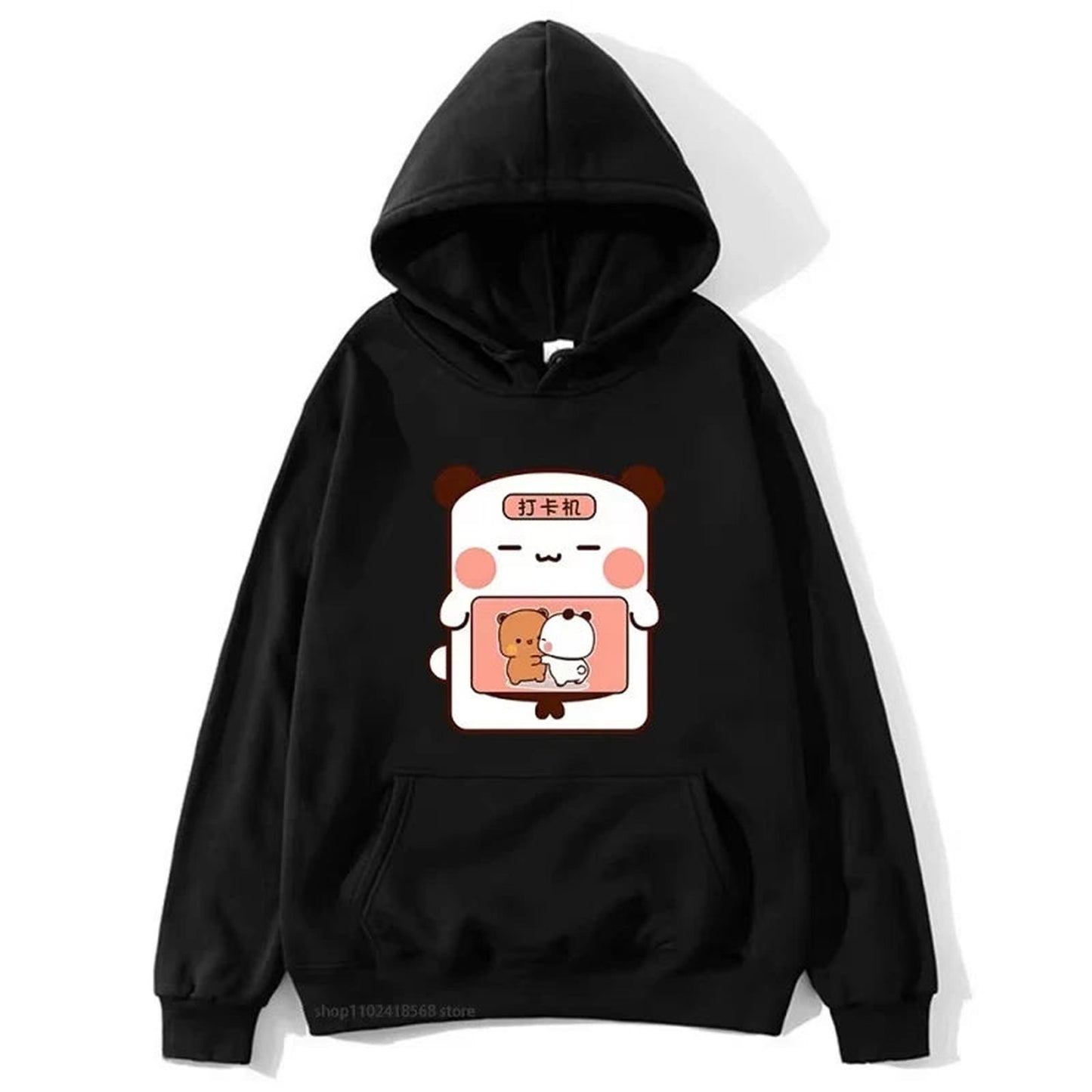 Bubu and Dudu Unisex Anime Hoodie Flat Lay