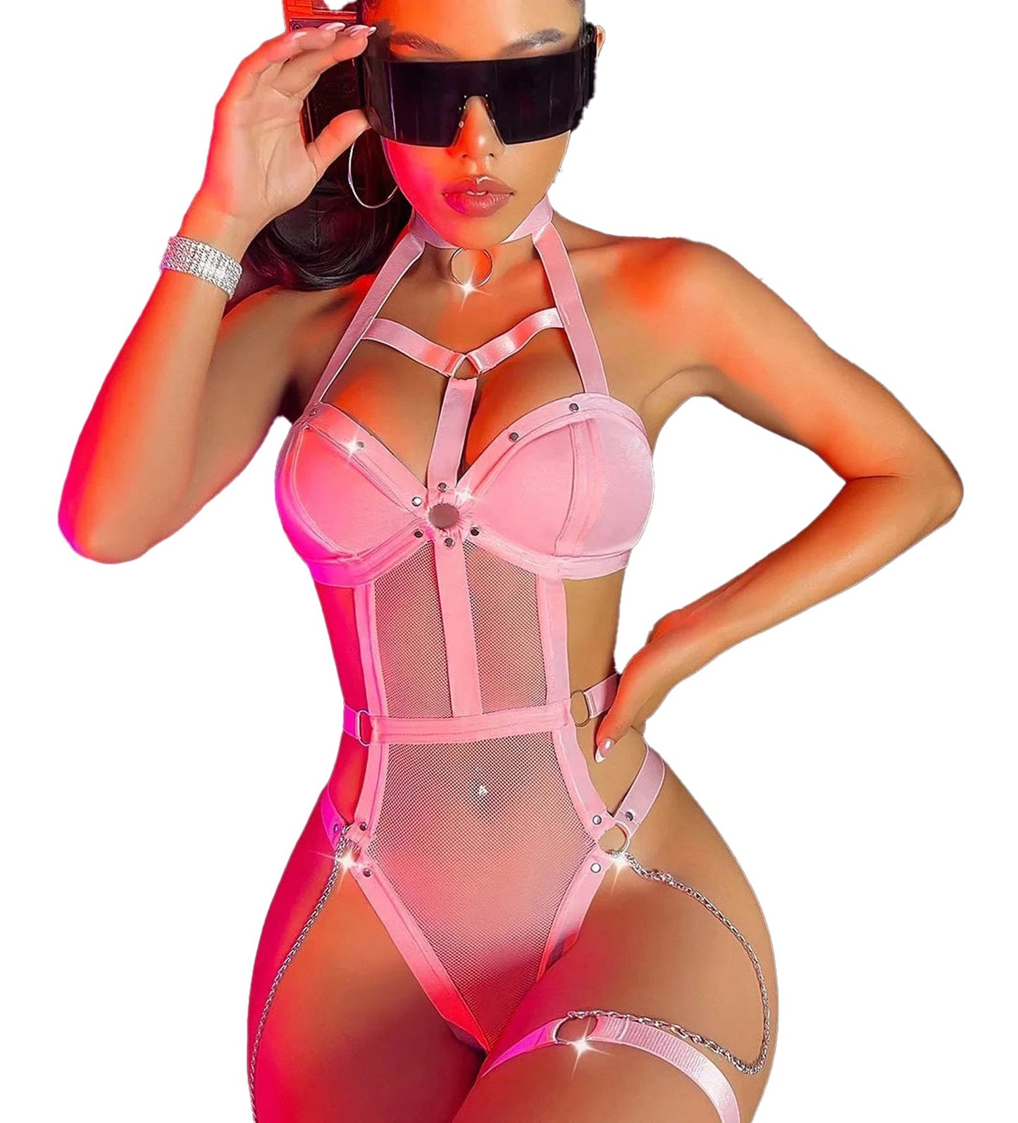 Sexy Open Back Bodysuit For Women