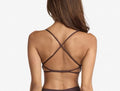 Crisscross Back Padded Sports Bra and High Waist Biker