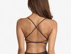 Crisscross Back Padded Sports Bra and High Waist Biker