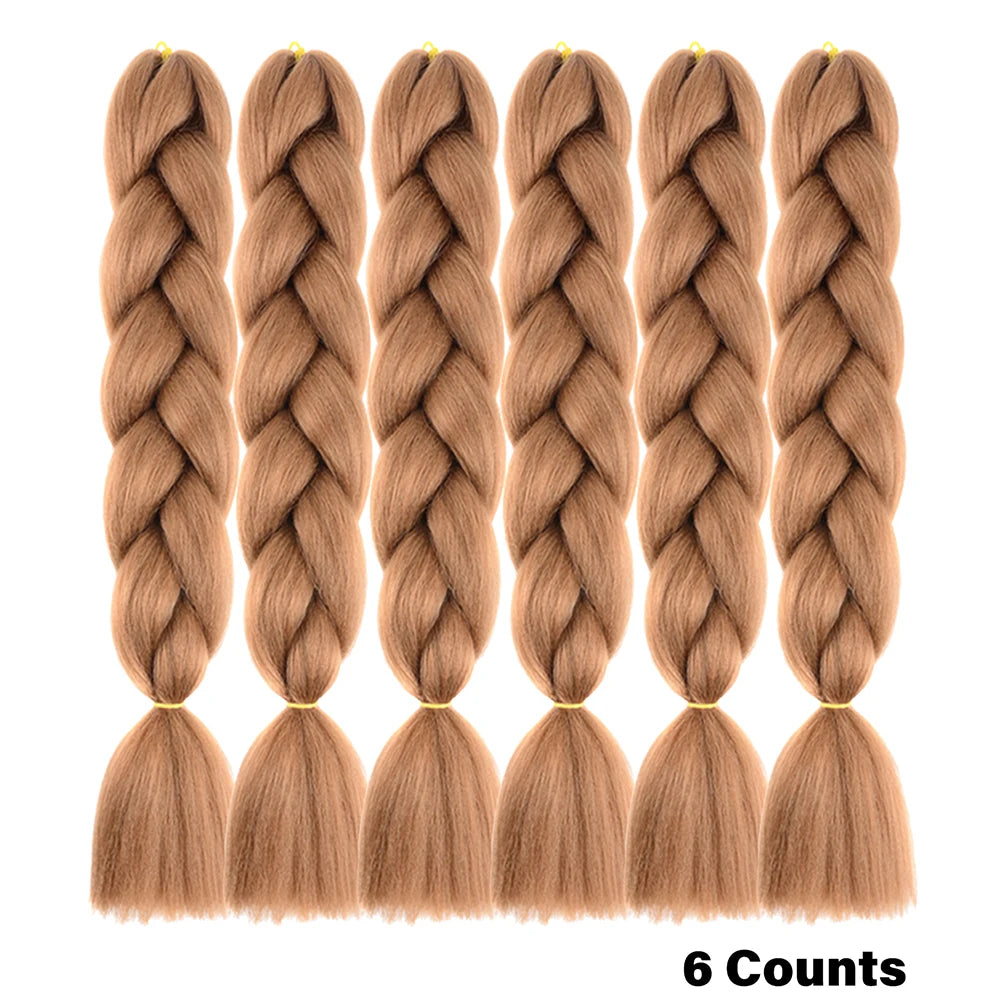 Ombre Crochet Braiding Hair Extensions