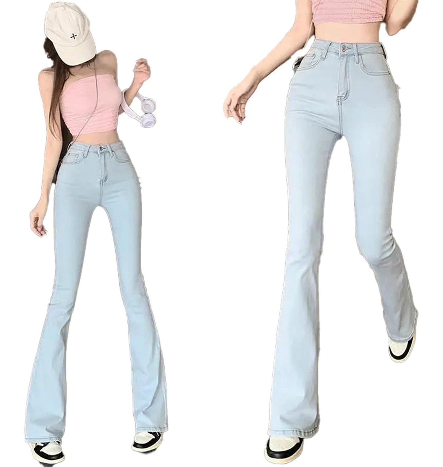 Slim Fit Heart Jeans For Women