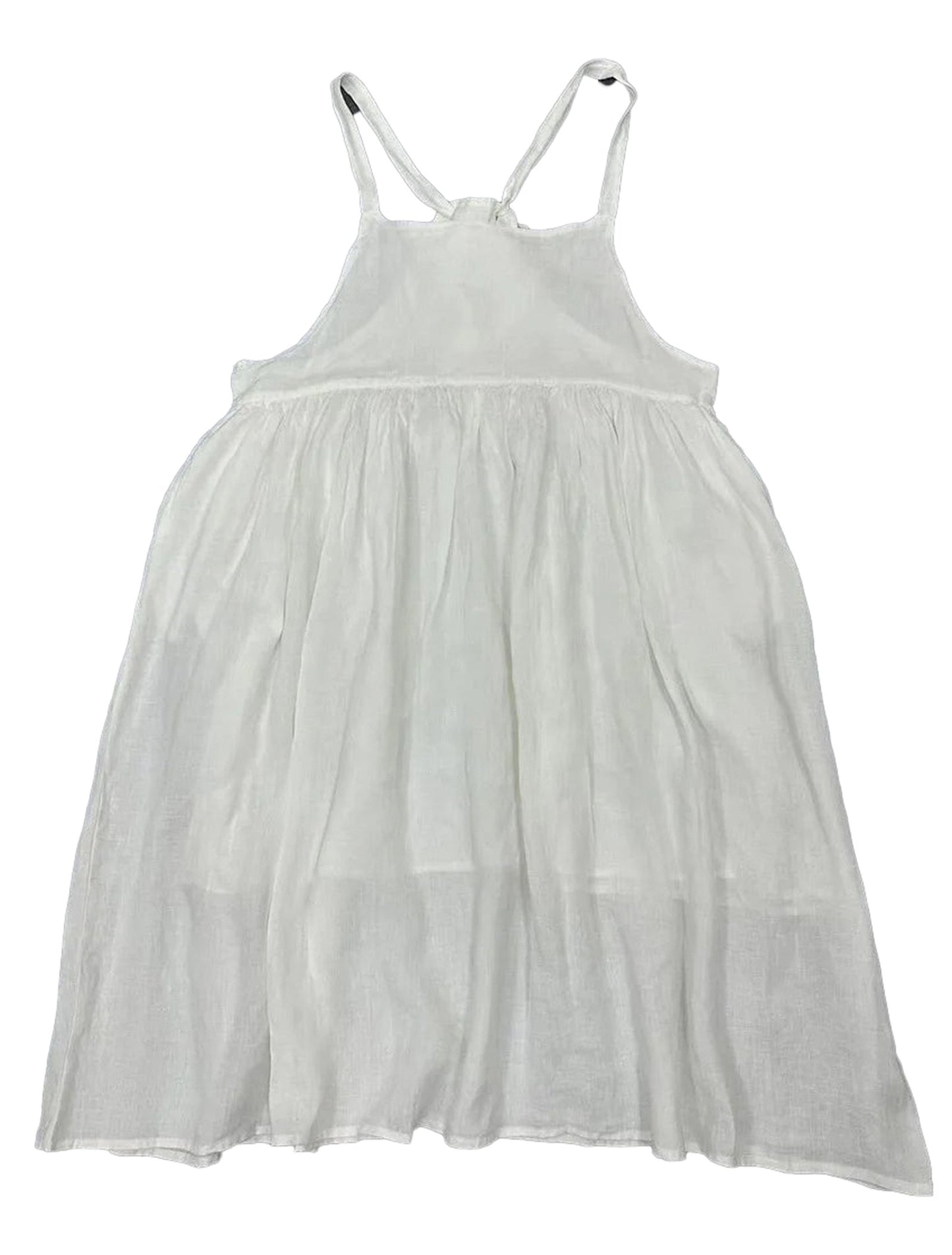 Japanese Linen Suspender Dress Chic Style