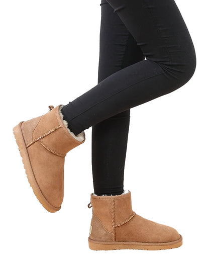Genuine Sheepskin Winter Boots Women