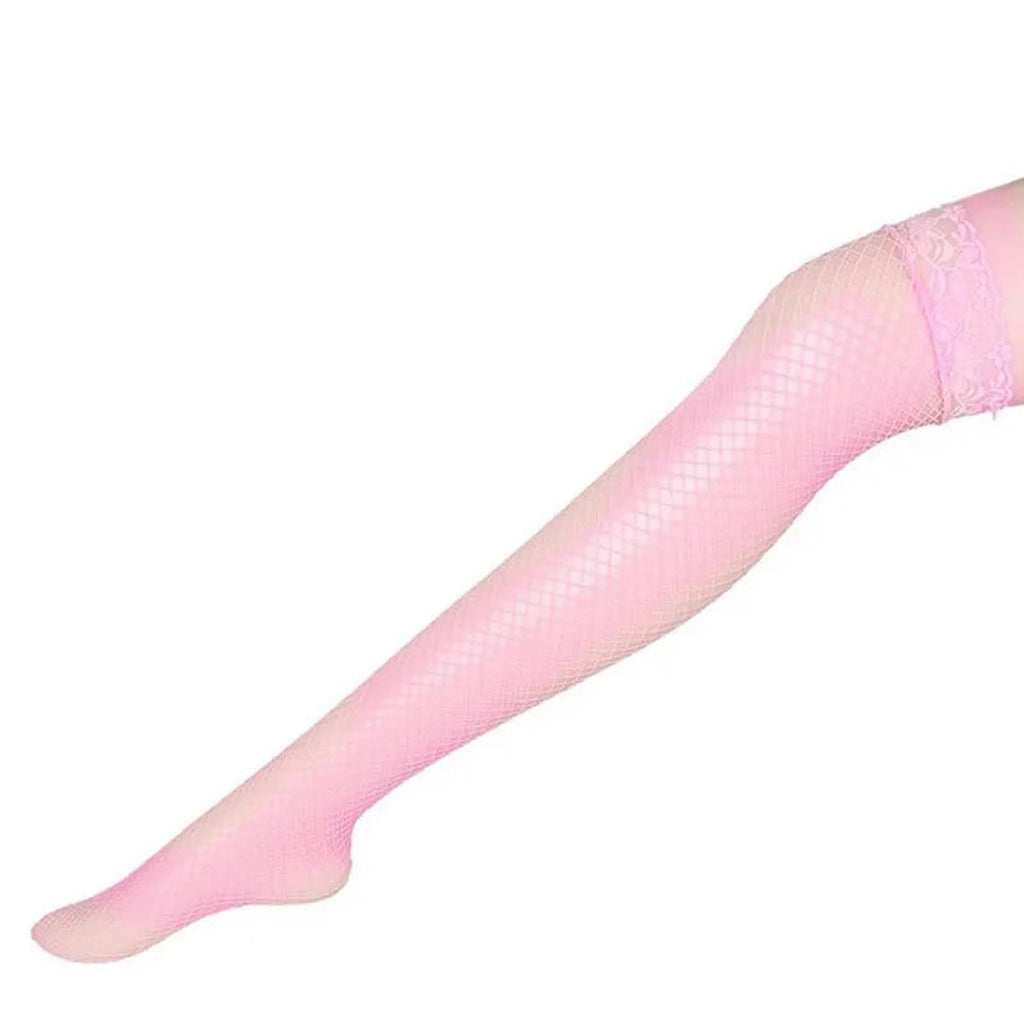Lace Top Fishnet Stockings For Fashion