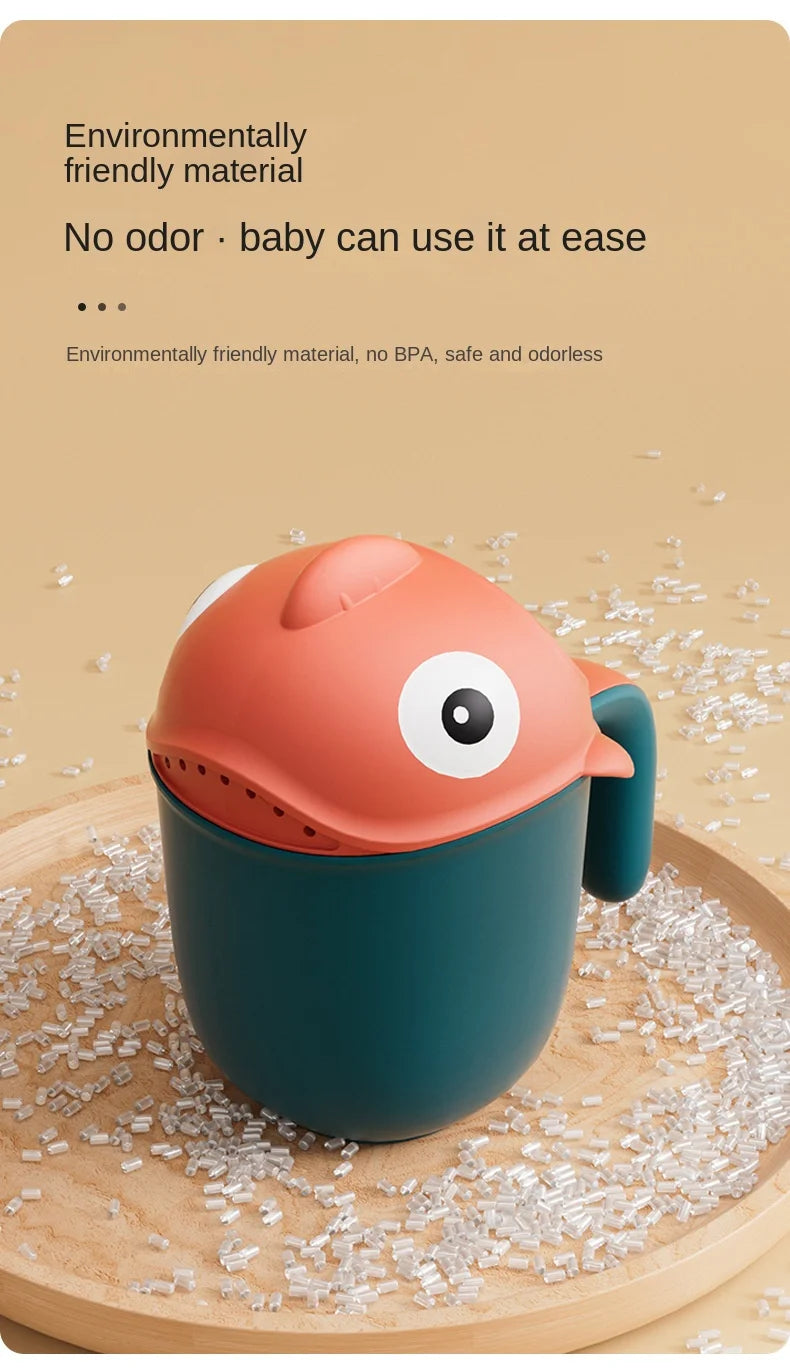 Shark-Shaped Baby Rinse Cup