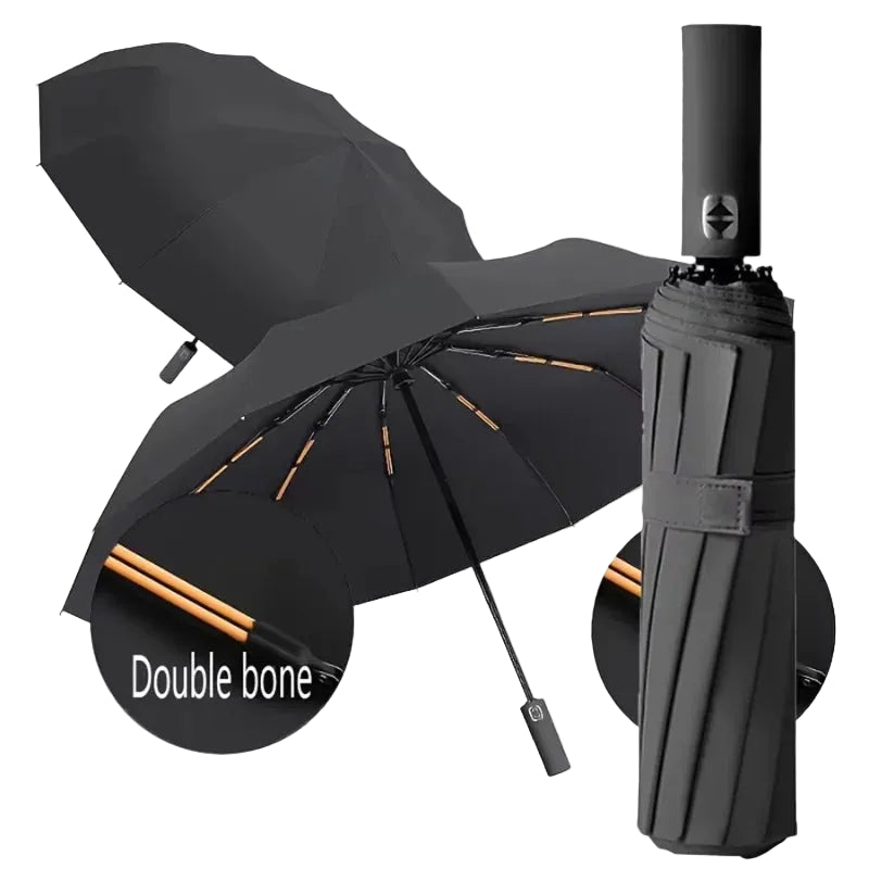 Fully Automatic 2 - in - 1 Sun & Rain Folding Umbrella