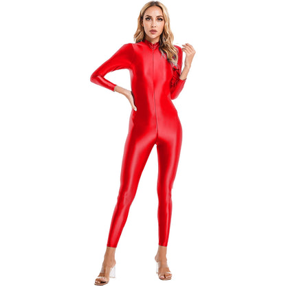 Womens High Neck Bodysuit Trendy Fashion