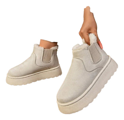 Womens Winter Faux Suede Boots