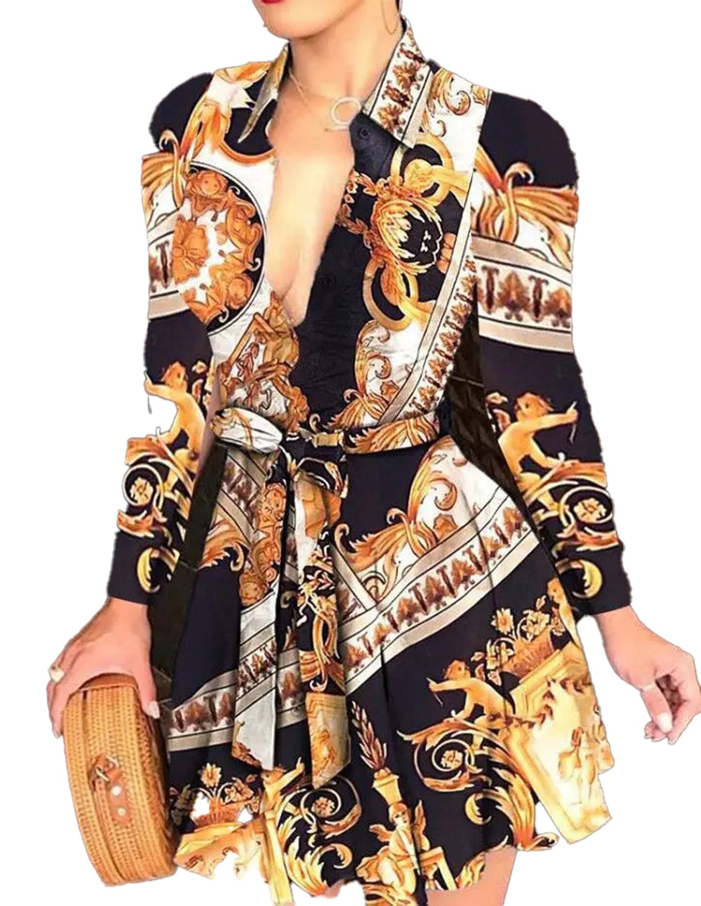 Womens Sleeveless Shirt Dress Chic & Trendy