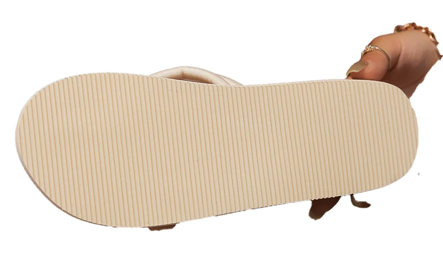 Womens Flower Flip-Flops for Summer Style