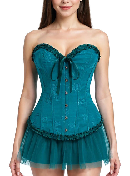 Floral Lace Corset Top For Women