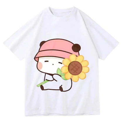 Lifestyle Shot of Cute Anime Girl Harajuku T-Shirt for Women