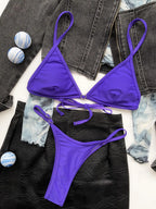 Heart Detail Black Bikinis for Summer