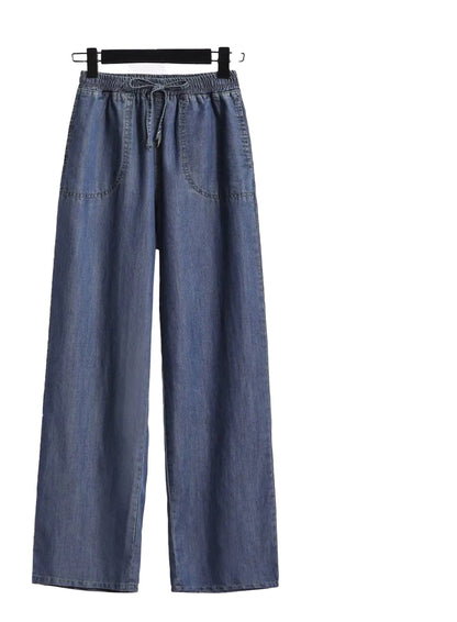 Womens High Waist Wide Leg Jeans