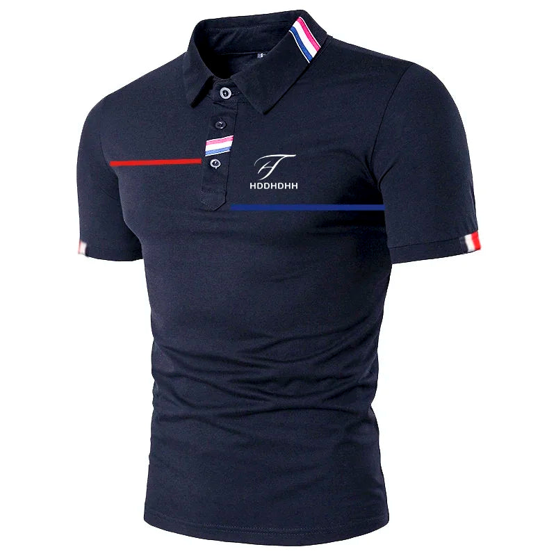 Mens Short Sleeve Polo Shirt Stylish Design