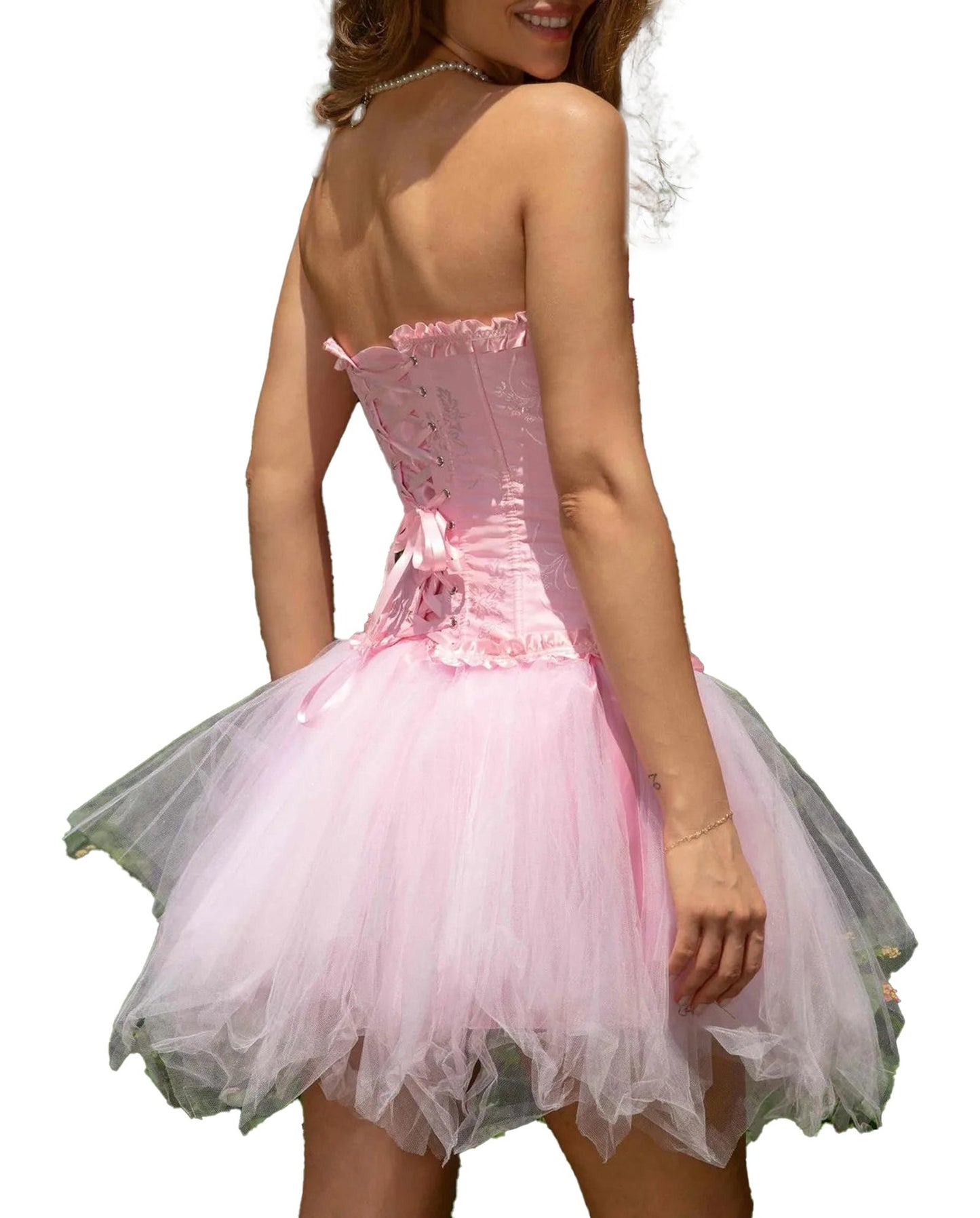 Floral Lace Corset Top For Women