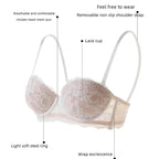 Underwire Push Up Bra with Lace Detailing