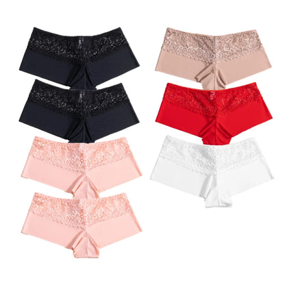 Womens Lace Boxer Panties Set 7PCS