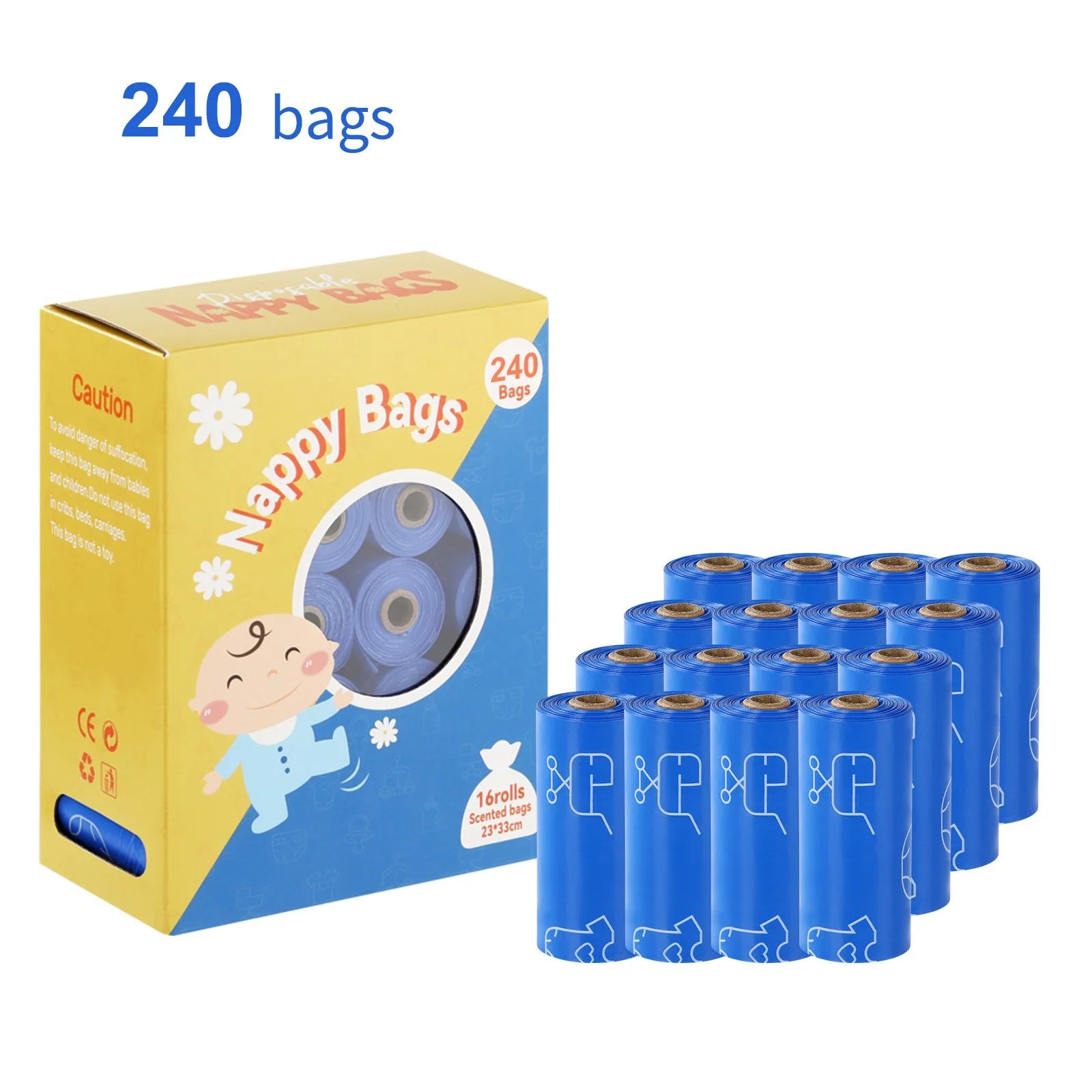 Disposable Diaper Bags with Dispenser