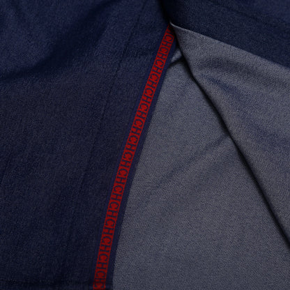 Mens Embroidered Denim Shirt Stylish Fit