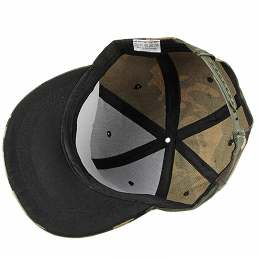 Camouflage Snapback Hat For Men Trendy Style