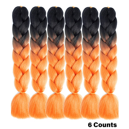 Ombre Crochet Braiding Hair Extensions