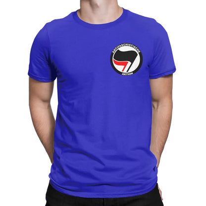 Trendy Anti-Fascist Logo T-Shirt for Men | Y2K Summer Cotton Tee Gift