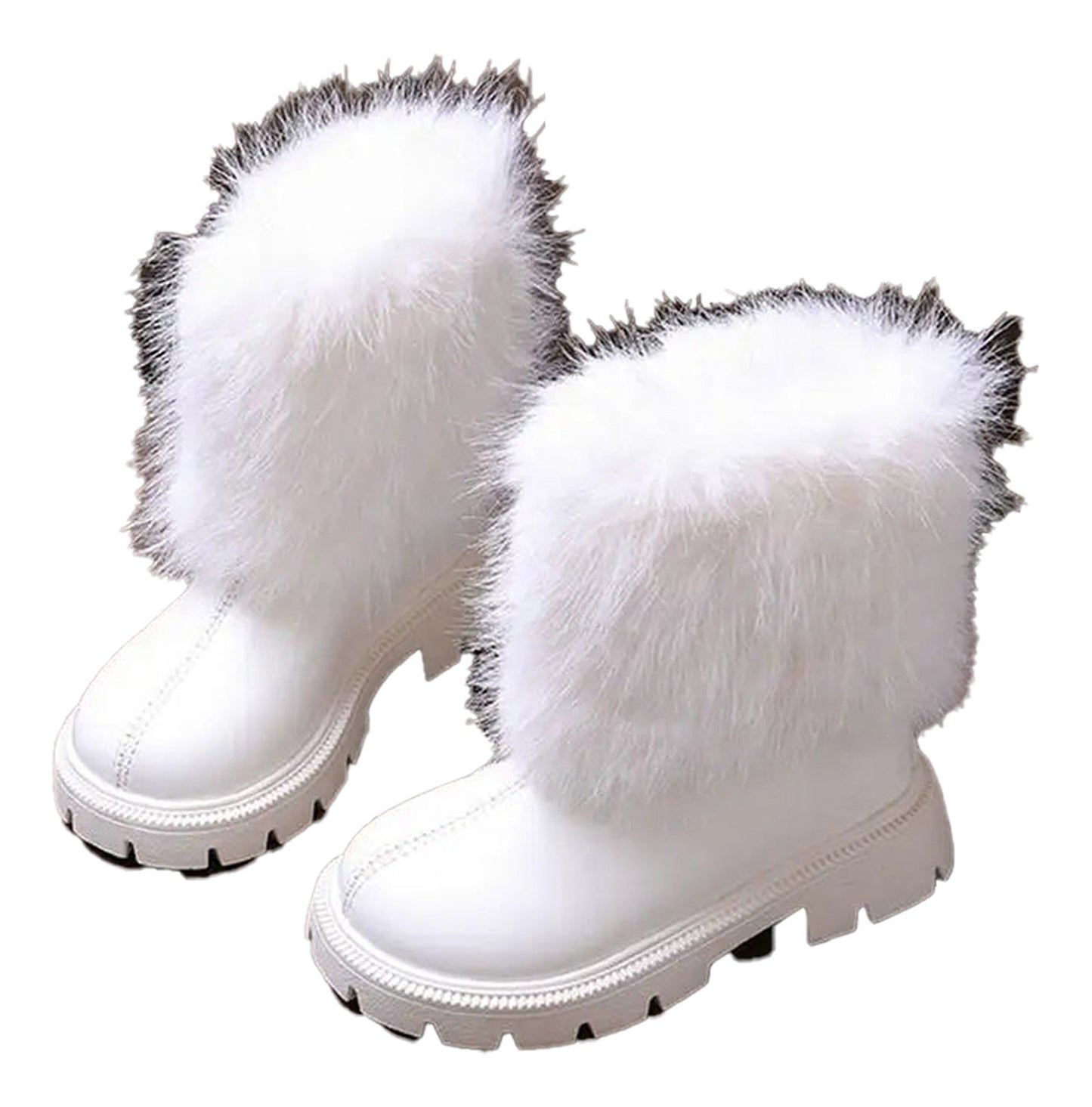 Girls Faux Fur Winter Boots Fashion Style
