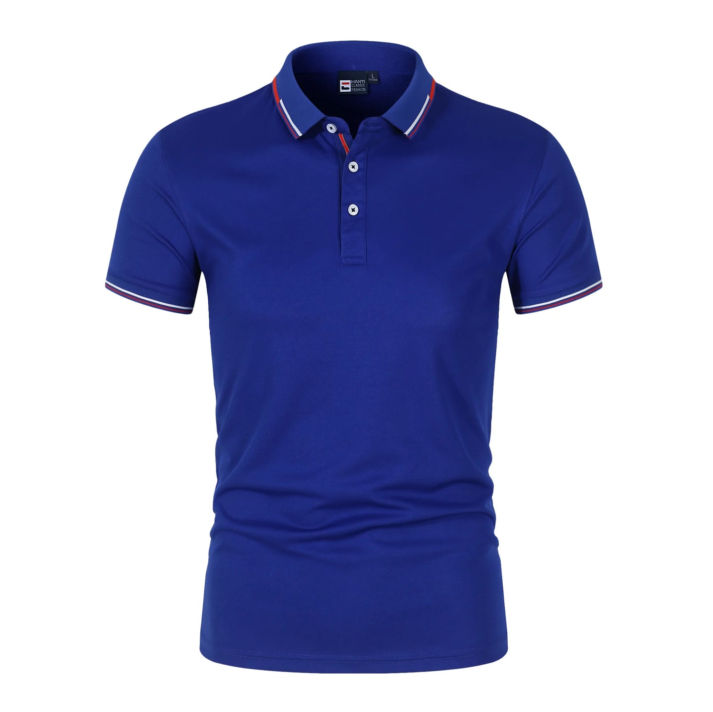 Mens Solid Color Polo Shirt Trendy Style
