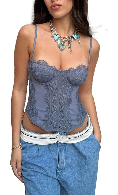 Plus Size Gothic Corset Top In Multiple Colors