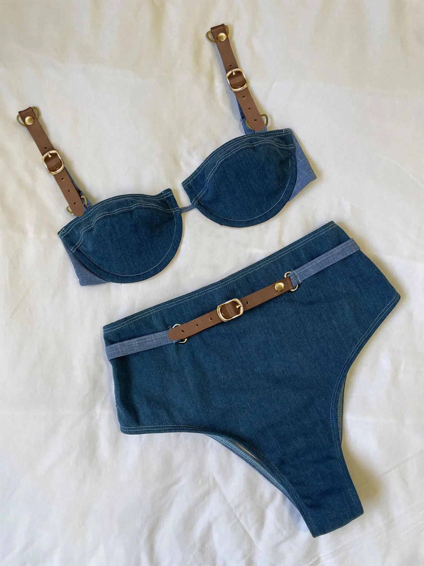 Women’s High-Waist Belted Bikini