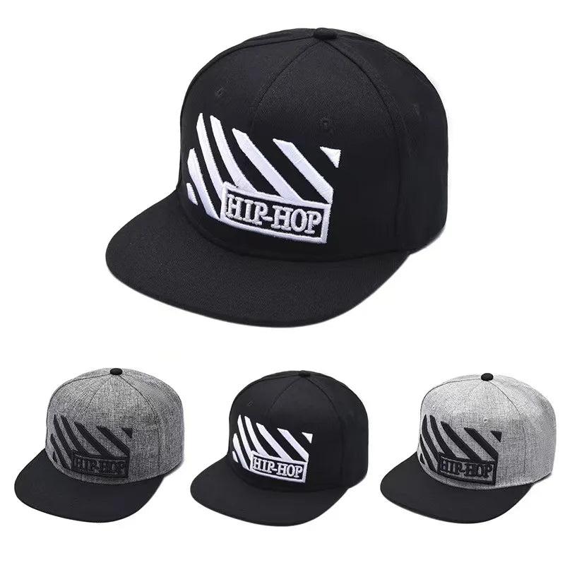 Hip Hop Flat Brim Cap For Trendy Style