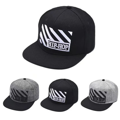 Hip Hop Flat Brim Cap For Trendy Style