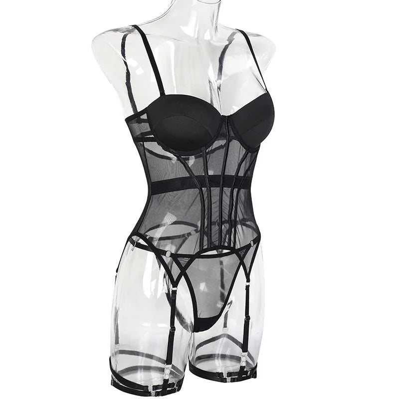 Lingerie Mesh Bodysuit for Women