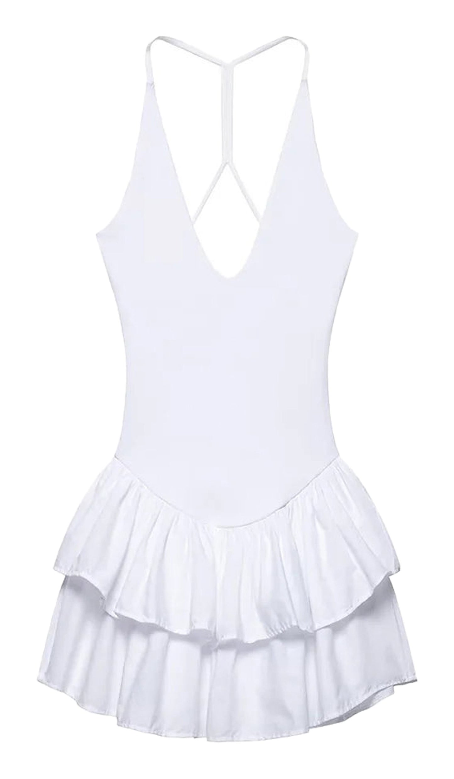 Deep V-Neck Sleeveless Mini Dress Collection