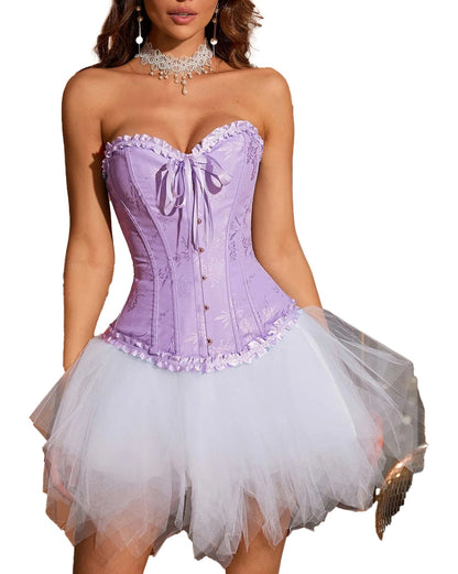 Floral Lace Corset Top For Women