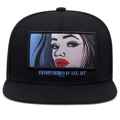 Hip Hop Baseball Cap With Crown Embroidery