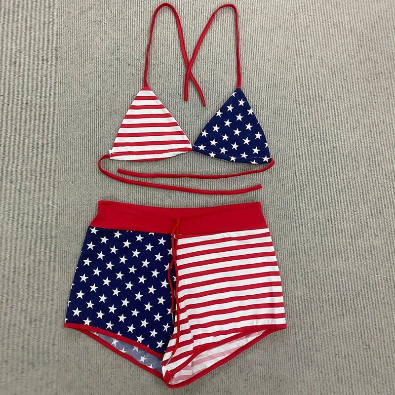 Beugel Bikini Set with Star-Patterned Design