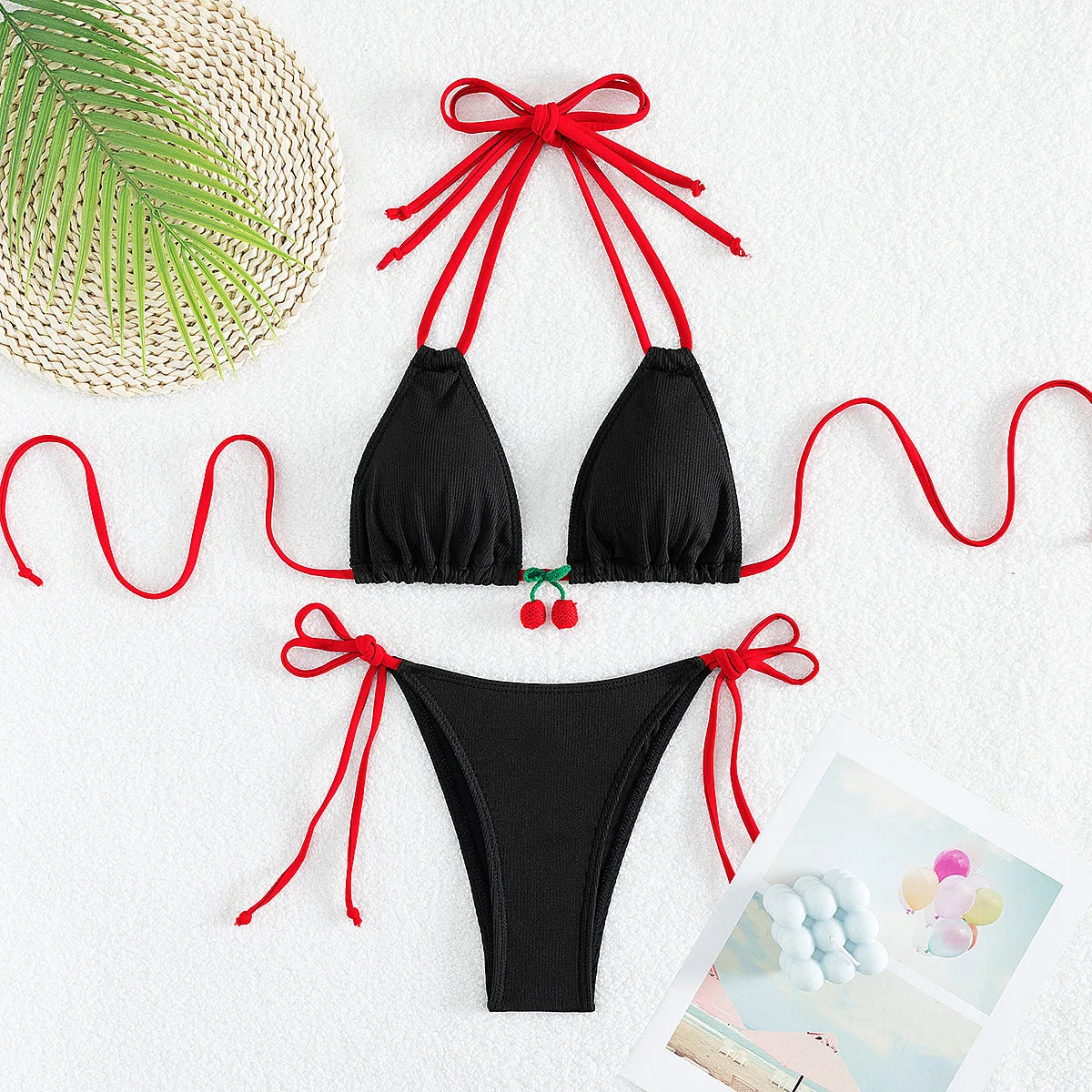 Beugel Bikini Set with Cherry Detail