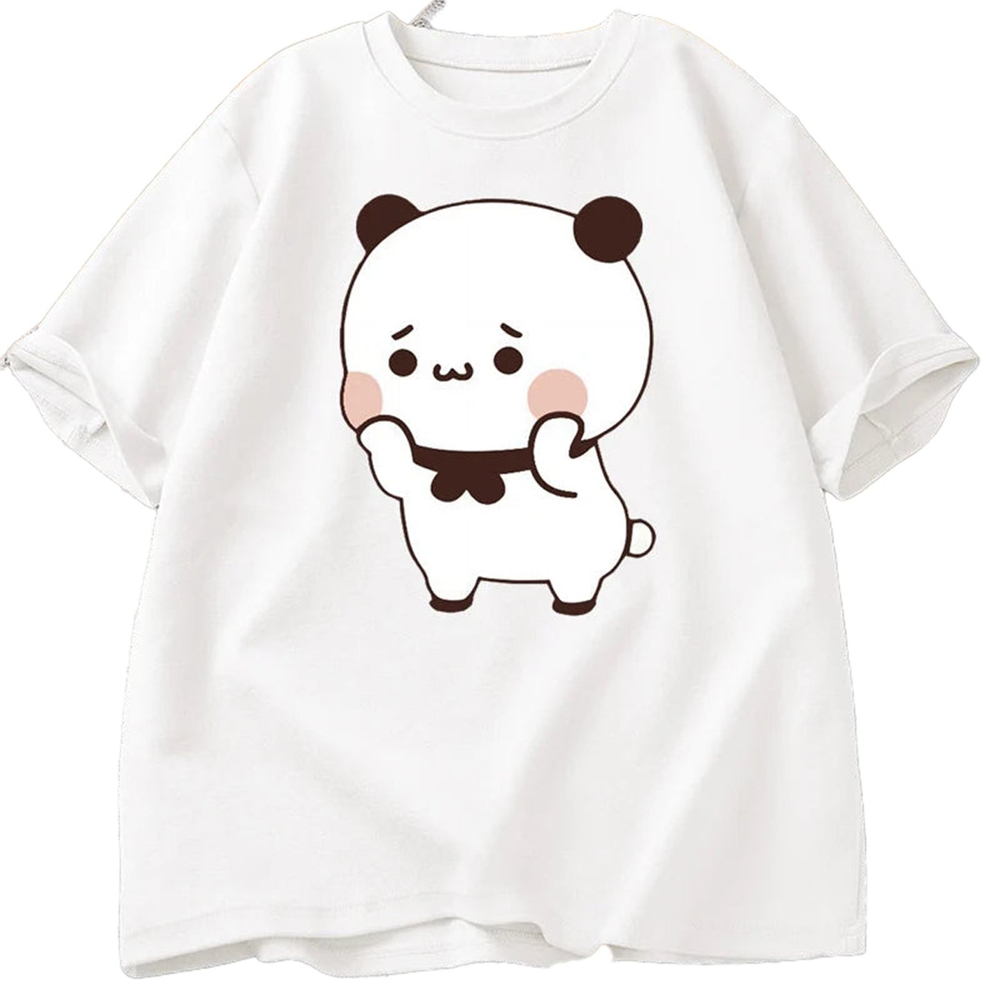 Detail View Of Funny DuDu Bear & Panda BuBu T-Shirt