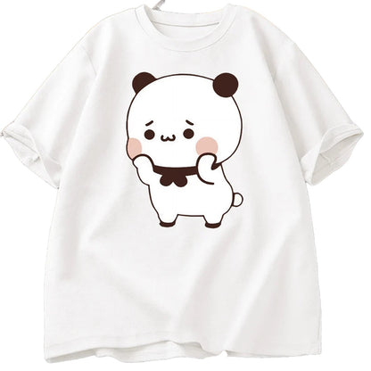 Detail View Of Funny DuDu Bear & Panda BuBu T-Shirt
