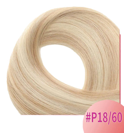 LuckeLadybug LLC Long Straight Hair in #P18/60 with U Tip Hair Extensions Human Hair for Natural Looks